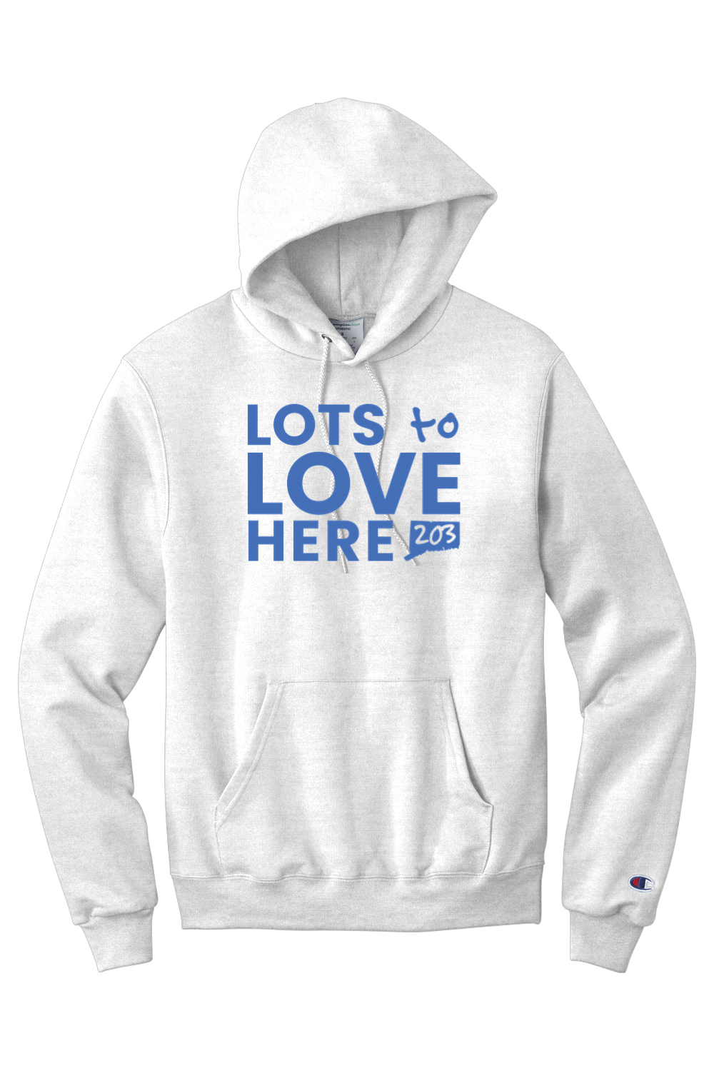 Connecticut - Lots to Love Here - Champion Hooded Sweatshirt