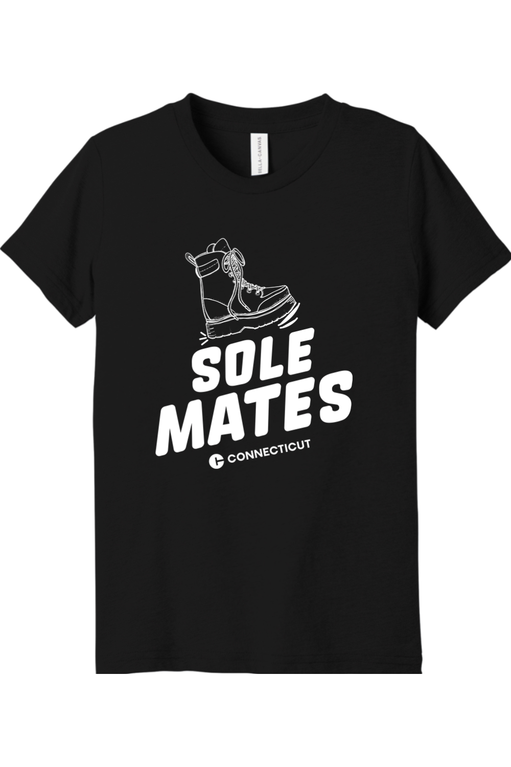 Connecticut - Sole Mates - Youth BELLA+CANVAS Short Sleeve Tee