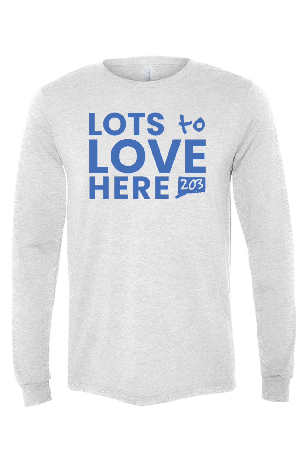 Connecticut - Lots to Love Here - BELLA + CANVAS Unisex Long Sleeve Tee