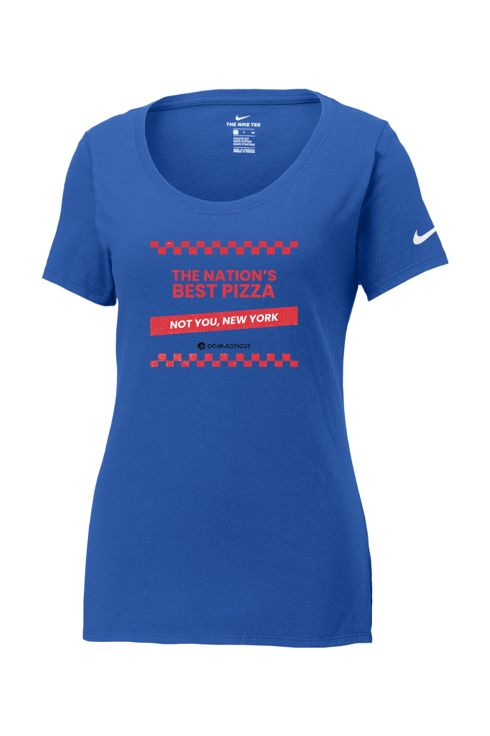 Connecticut - The Nation's Best Pizza - Nike Ladies Core Cotton Tee