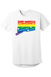 Connecticut - State Logo - BELLA+CANVAS Men’s Long Body Urban Tee