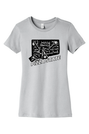 Connecticut - The Pizza State - BELLA+CANVAS Women’s Slim Fit Tee