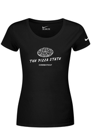 Connecticut - The Pizza State - Nike Ladies Dri-FIT Cotton/Poly Tee