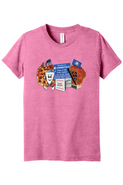 Connecticut - Pizza Collage - Youth BELLA+CANVAS Short Sleeve Tee
