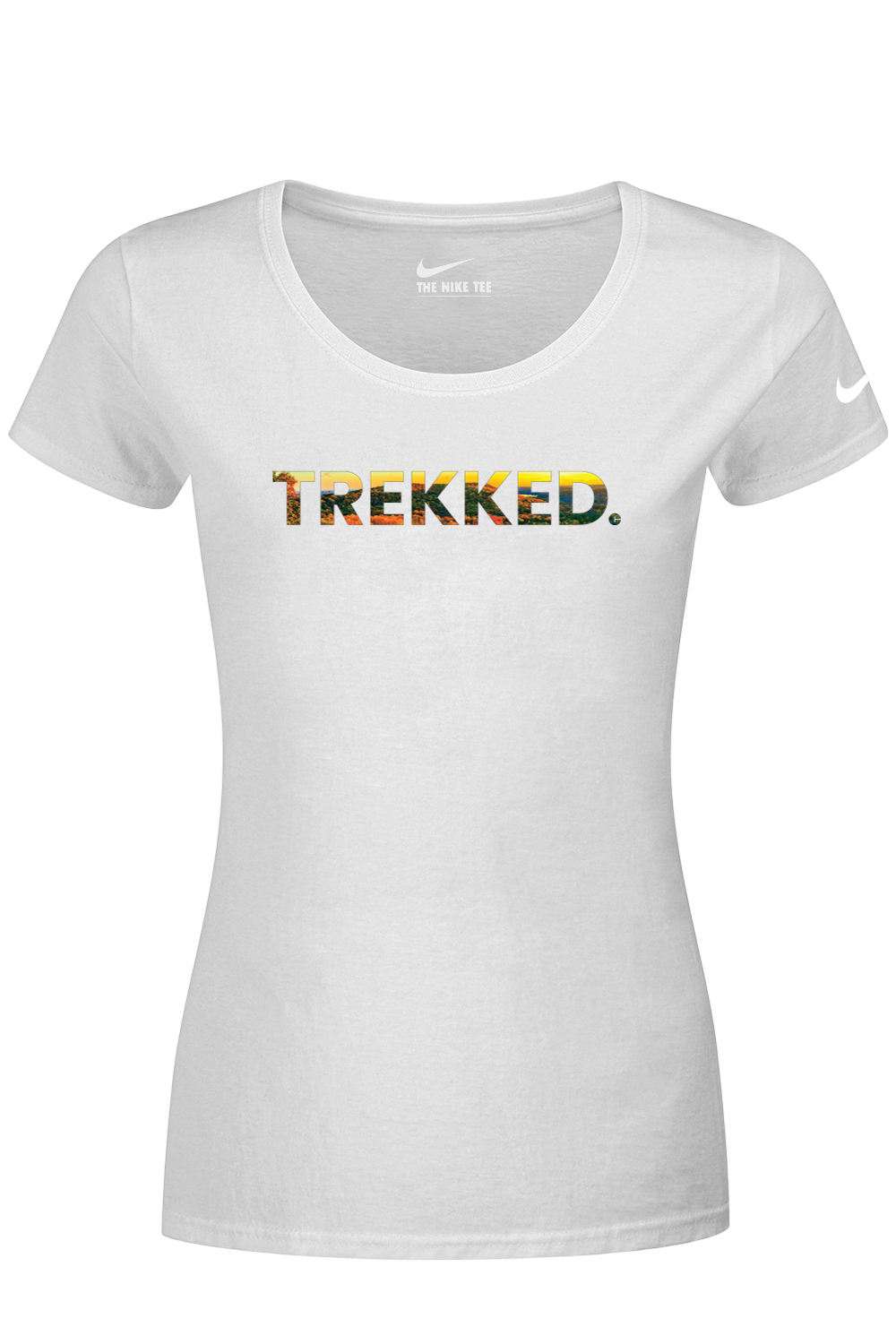 Connecticut - Trekked - Nike Ladies Dri-FIT Cotton/Poly Tee