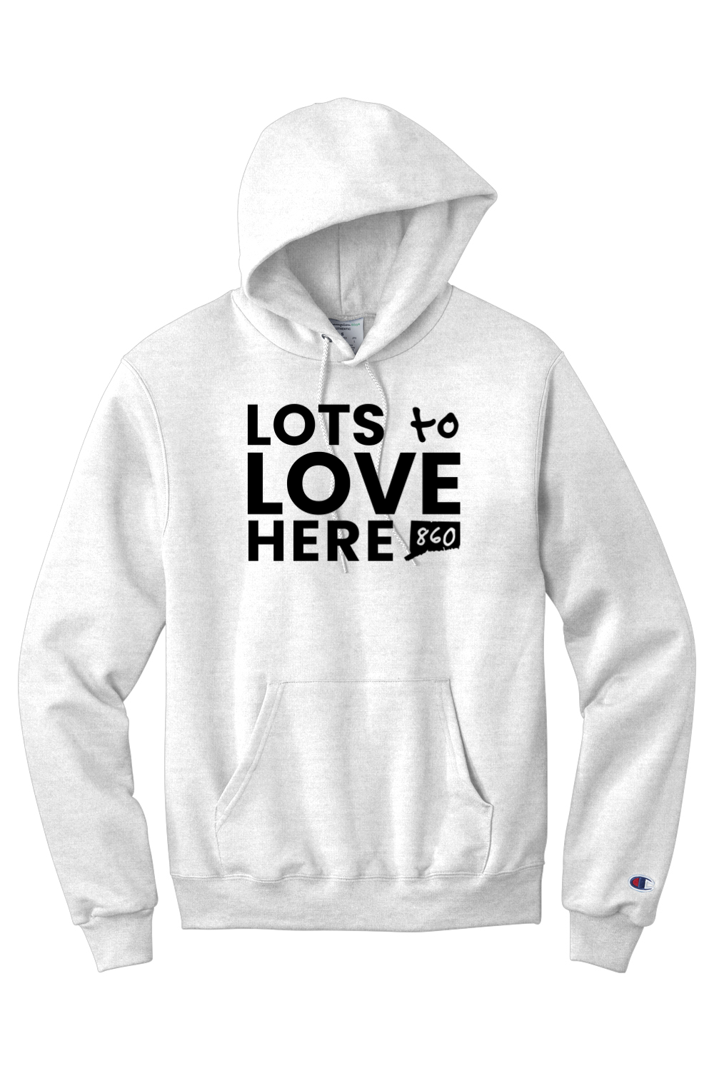 Connecticut - Lots to Love Here - Champion Hooded Sweatshirt