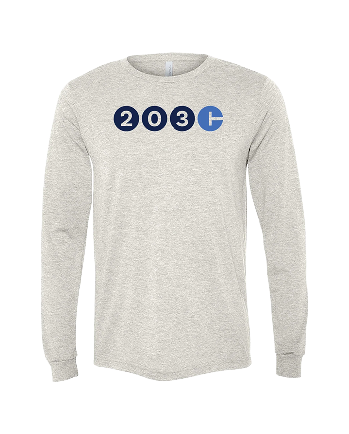 Connecticut Area Code Unisex Long Sleeve Tee - 203
