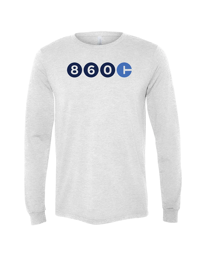 Connecticut Area Code Unisex Long Sleeve Tee - 860