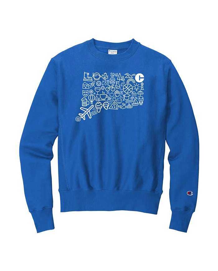 Connecticut Iconography Champion Crewneck Sweatshirt