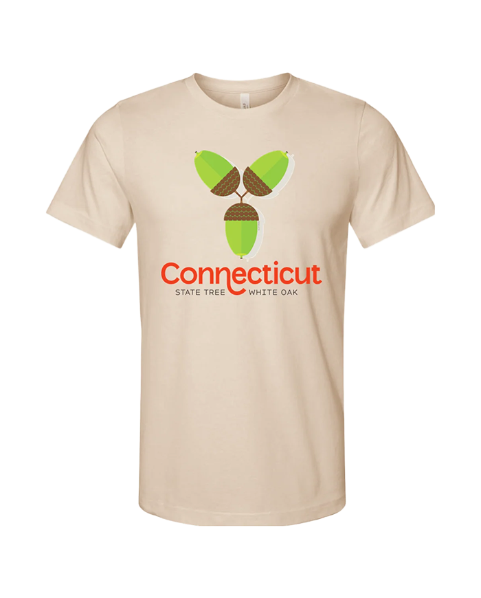 State Tree White Oak  Tee - Acorns 