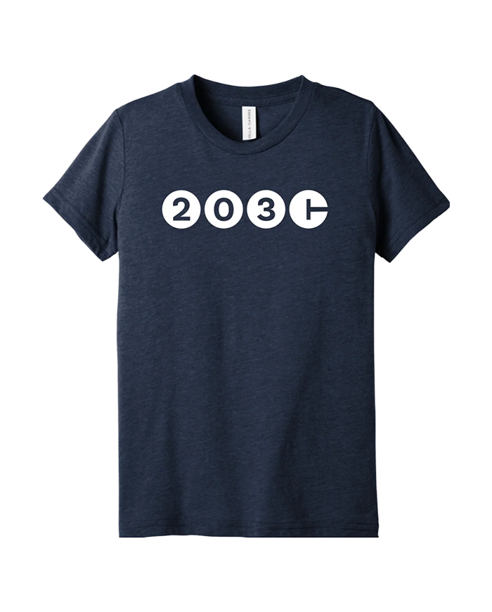 Connecticut Area Code Youth Short Sleeve Tee -203